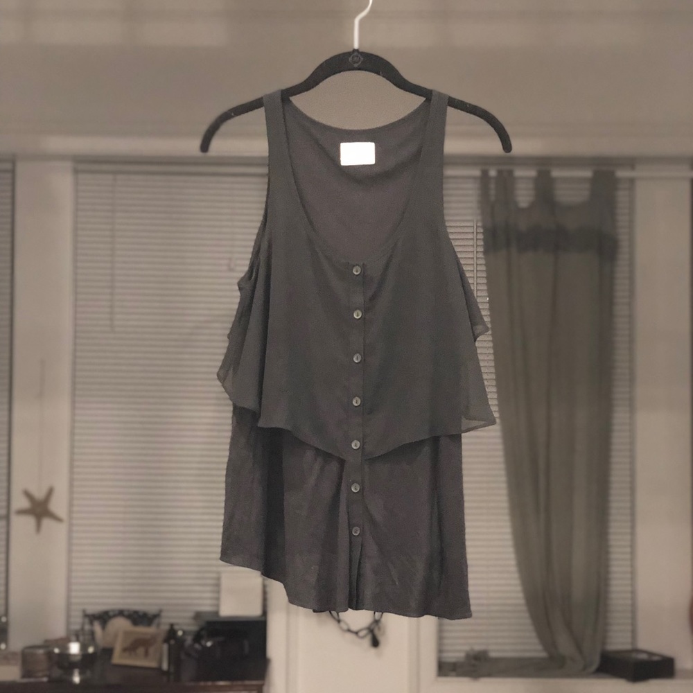 Pins & Needles - Cute tank w flutter top